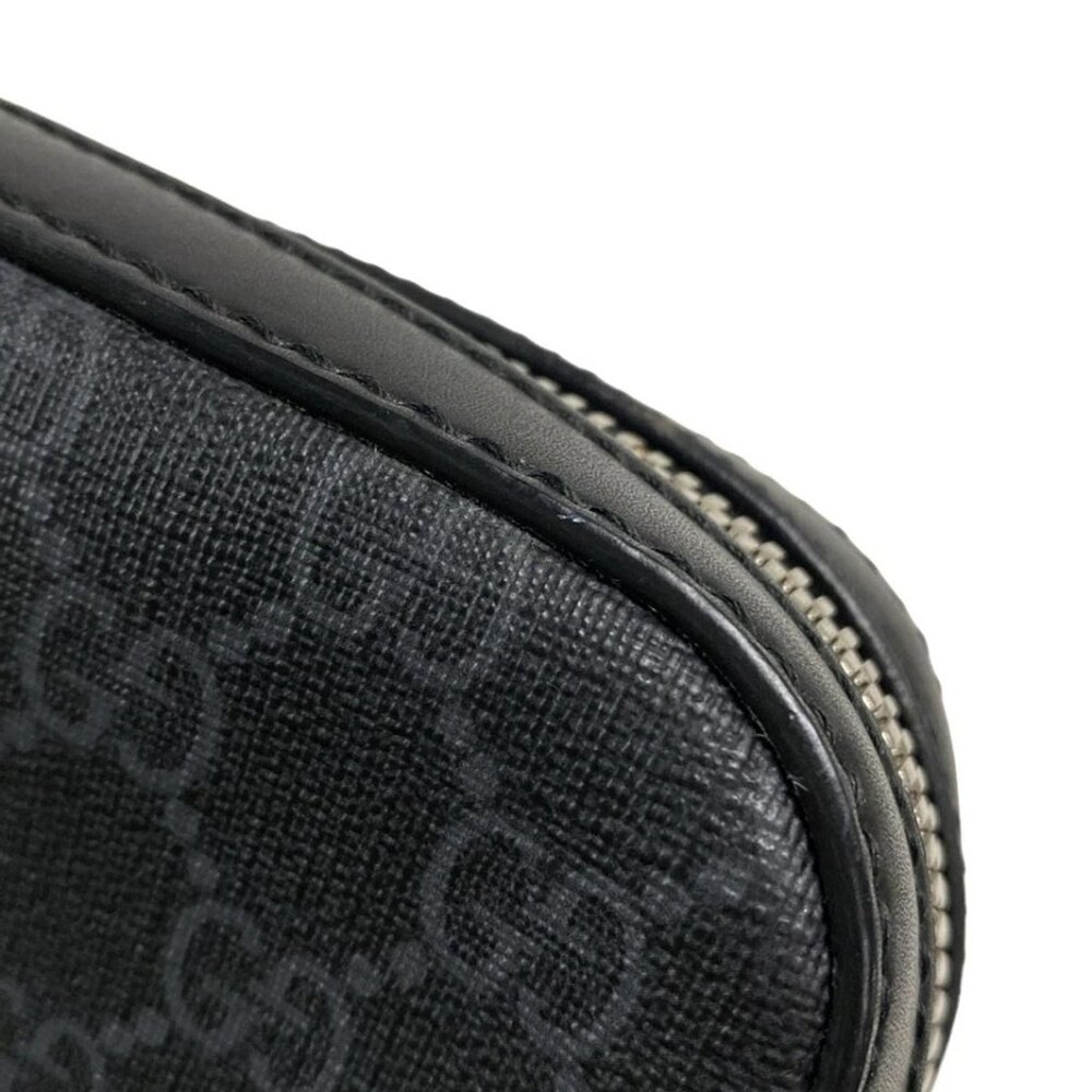 GUCCI GG Supreme Messenger Bag Black Gray Multi PVC Leather - 762-073125 - Picture 8 of 14